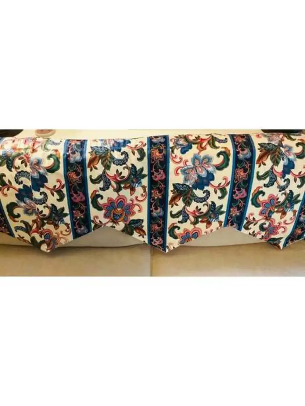 Vintage Floral Jacobean Print Extra Wide Custom Valance 180